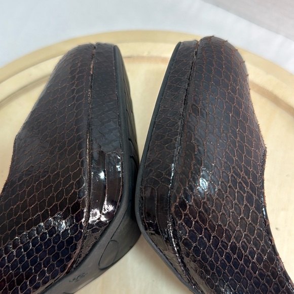 Christian Siriano Snake Skin Print Platf Pumps Brown Size 9.5 - Picture 6 of 9